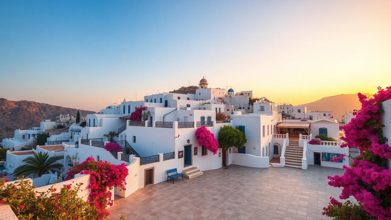 Apollonia where to stay guide illustration for Sifnos