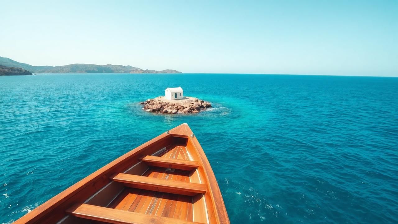 Boat trip to Kitriani islet & chapel travel experience illustration for Sifnos