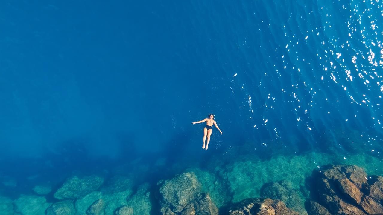 Swim at Poulati and walk back to Kastro detail illustration showing a complementary view for the travel experience