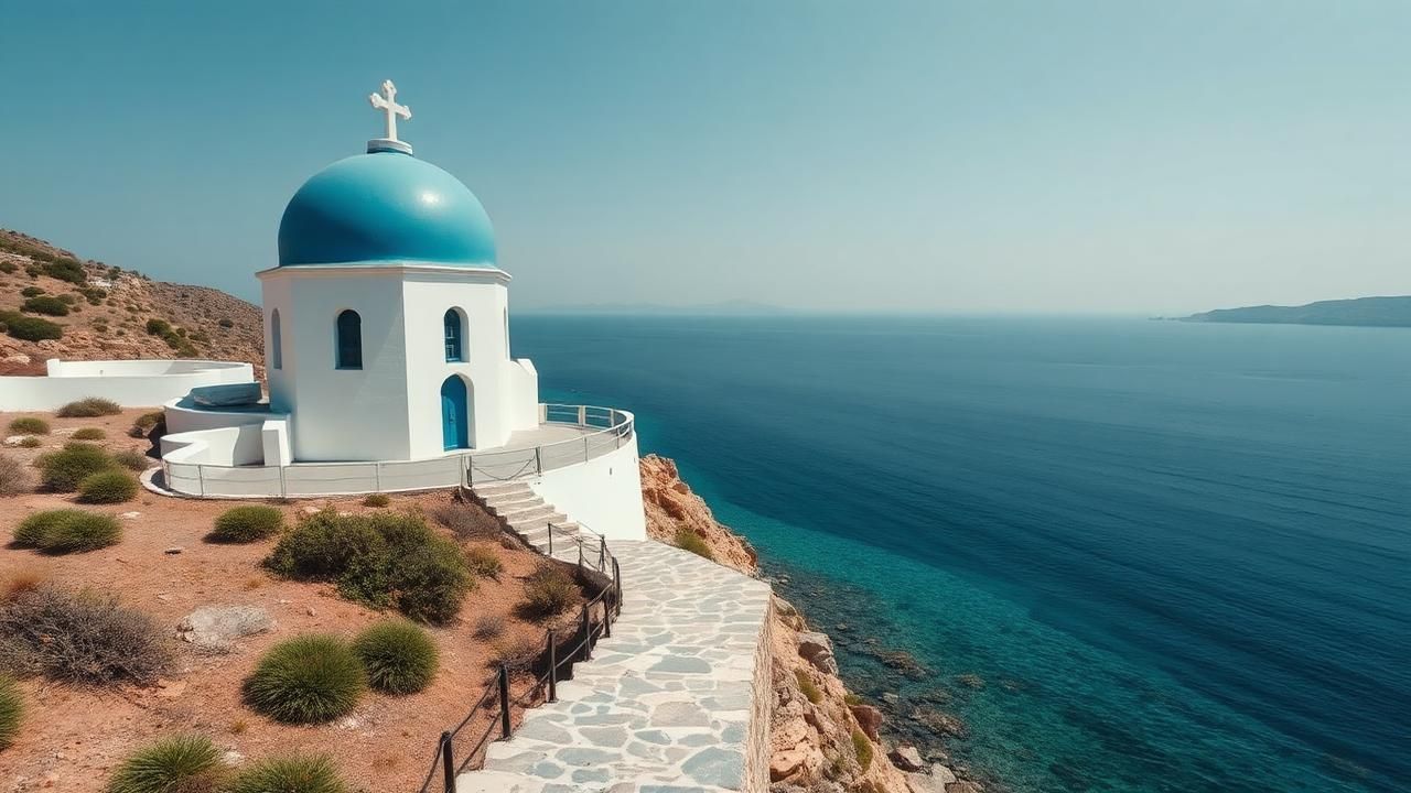 Swim at Poulati and walk back to Kastro travel experience illustration for Sifnos