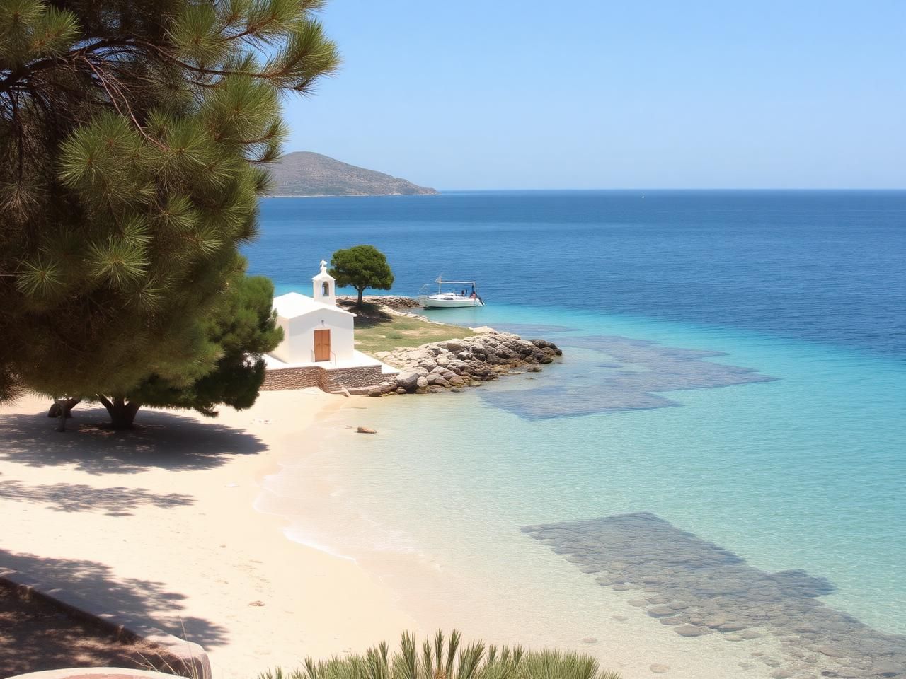 Vathi beach in Sifnos